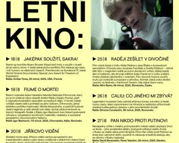 LETNÍ KINO S DOKUMENTÁRNÍM FILMEM - Raději zešílet v divočině
