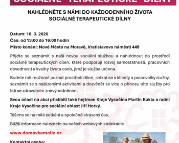 Den otevřených dveří Sociálně terapeutických dílen Kamélie