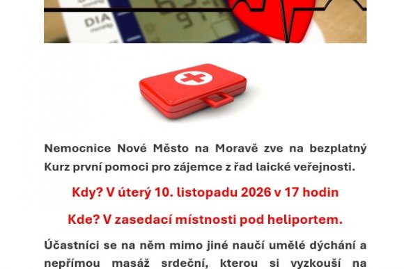 Naučte se zachránit život a zdraví. Přijďte na Kurz první pomoci - hlavní náhled