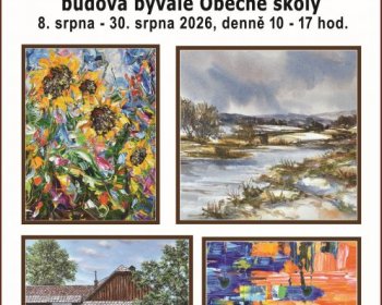 Miloš Novotný - výstava obrazů: krajina Vysočiny v mnoha podobách
