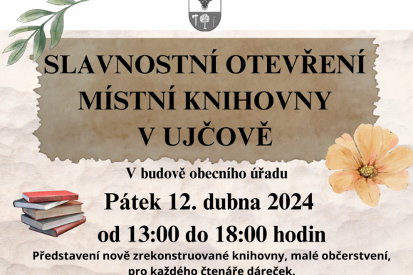 Slavnostní otevření místní knihovny v Ujčově - hlavní náhled