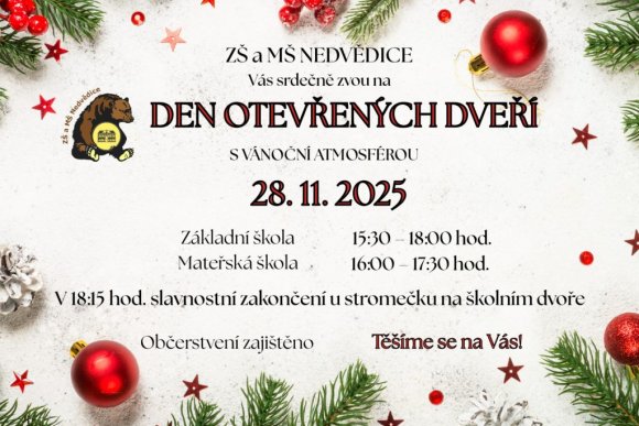 Den otevřených dveří s vánoční atmosférou - hlavní náhled
