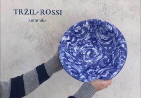 Originálně ručně malovaná keramika Tržil-Rossi