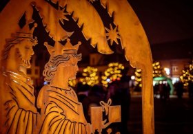 Nový betlém rozsvítil Nové Město na Moravě