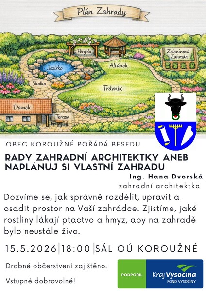 Korouzne naplanuj si zahrady
