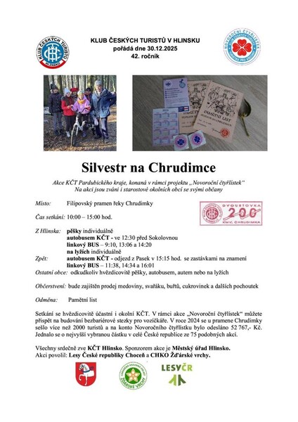 Chlumetin silvestr na chrudimce