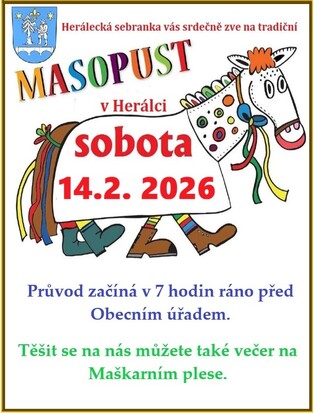 Heralec plakat masopust 2026