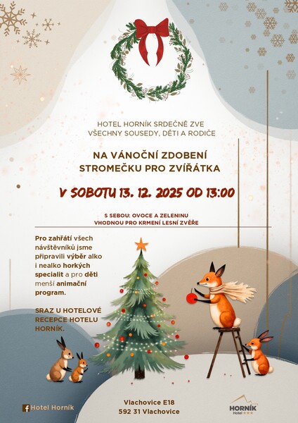 Hornik Vanocni zdobeni stromecku