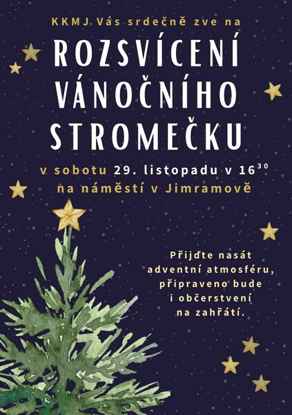 Jimramov rozsviceni stromecku