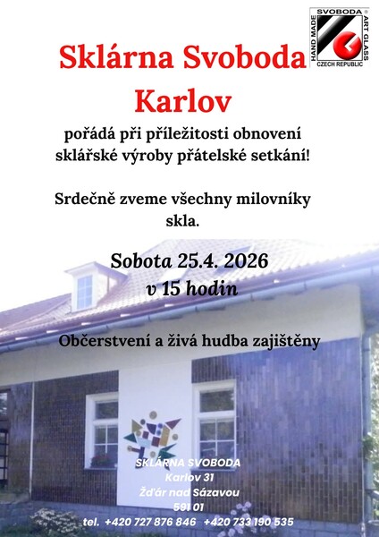 Karlov obnova sklarske vyroby