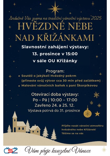 Kriznaky hvezdnenebe