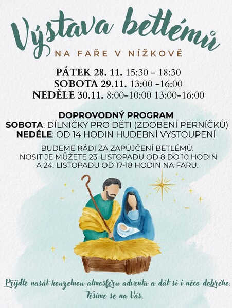 Nizkov vystava betlemu