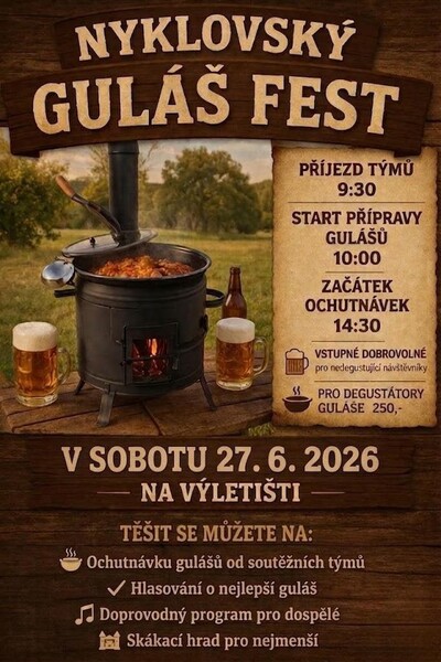 Nyklovice gulas fest plakat