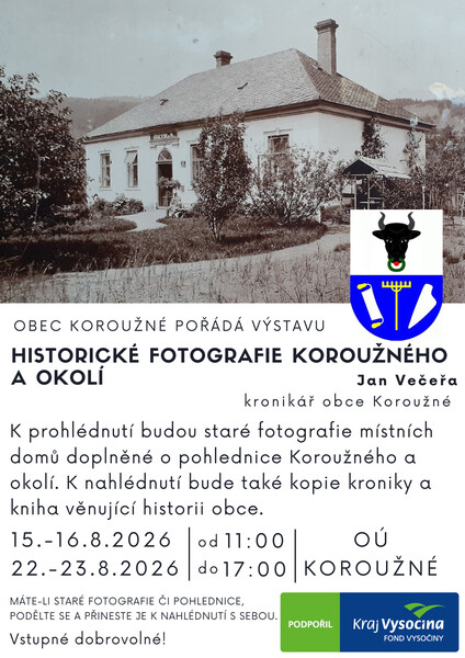 Obec Koroužné - výstava starých fotografií