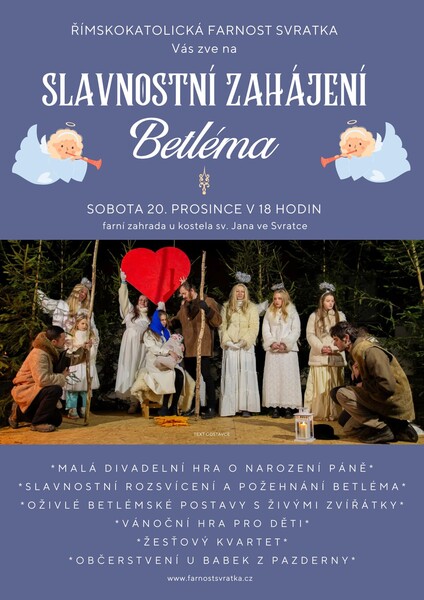 Svratka Zahájení betlému