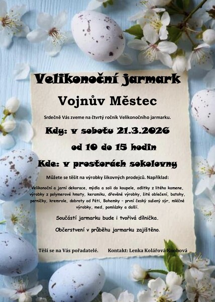 Vojnuv Mestec velikonocni jarmark